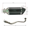 Unbranded Motorcycle Full Exhaust System Slip on Baffle For Honda