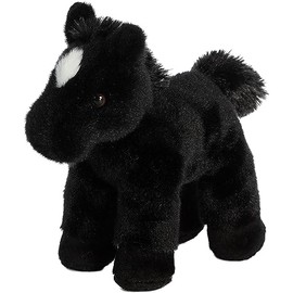 Aurora® Adorable Mini Flopsie™ Beau™ Stuffed Animal - Playful Ease - Timeless Companions - Black 8 Inches