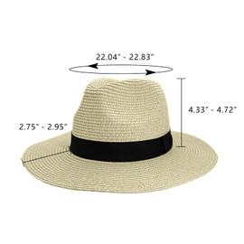 KXF Summer Beach Straw Sunhats for Men Women 2 Packs Sun Hat Unisex Foldable Packable Sun Cap UPF 50+ Adjustable Sun Visor