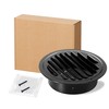 4 Inch Stainless Steel Air Vent Cover, FocuVenHom Black Soffit