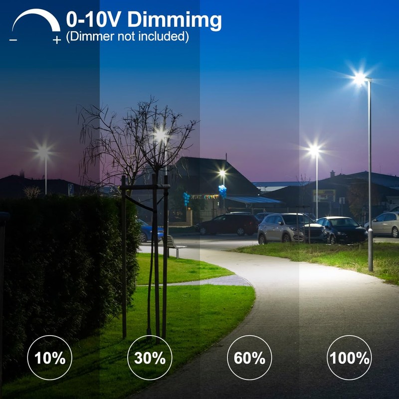 kadision LED Parking Lot Light with Dusk-to-Dawn Photocell, 150W/100W/75W Adjustable