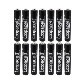 LOOPACELL 14 Pack of AAAA Alkaline Batteries. Fits Streamlight Flashlights