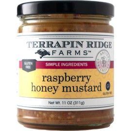 Raspberry Honey Mustard – Sweet & Tangy Mustard for Sandwiches, Dips & Dressings, Gluten & Dairy Free by Terrapin Ridge Farms – 11 oz jar