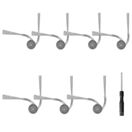 Side Brush for Roborock Saros 10R, Qrevo Curv, Qrevo Edge, Qrevo Curv S5X, Qrevo Edge S5A, Saros 10 Robot Vacuum Cleaner, Saros 10R Replacement Part,Qrevo Curv Accessorie 7 Pcs Side Brushes