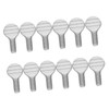 CIYODO 12pcs Stainless Steel Rotisserie Fork Screws Durable Racket Rotating