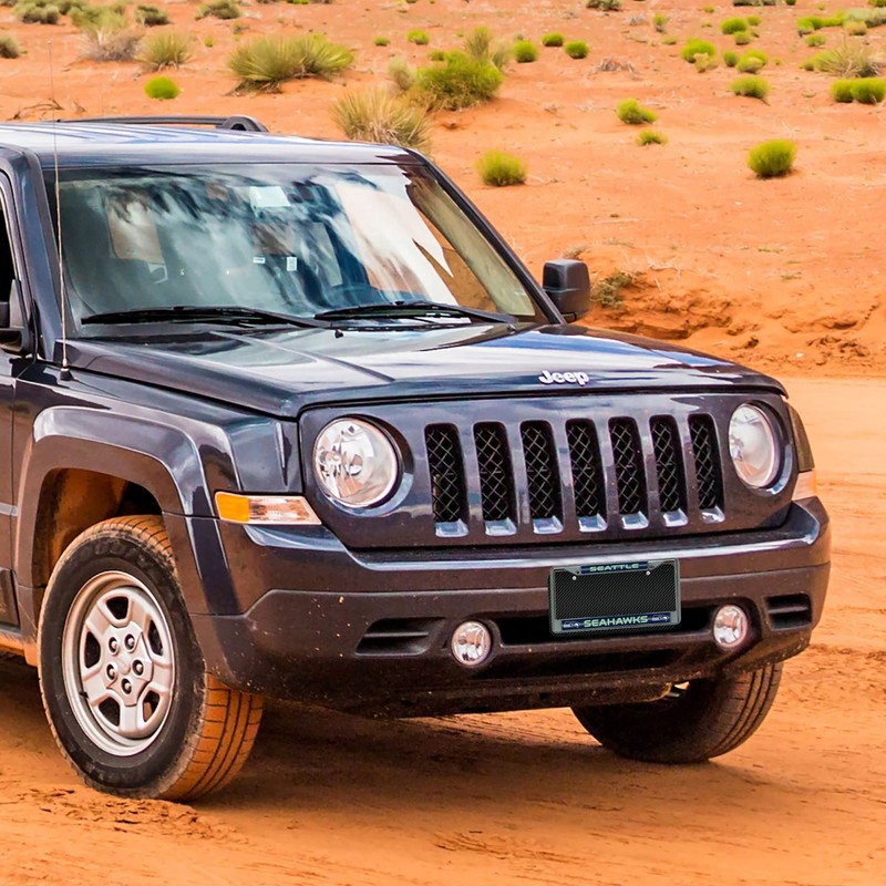 Rico Industries Seattle Seahawks Bling Chrome License Plate Frame with