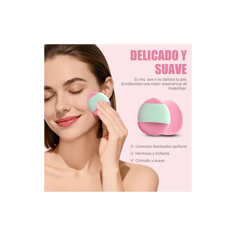 22 Piezas Set de Maquillaje, Esponja De Maquillaje Multifuncional, Borla