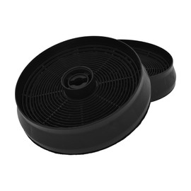 AllSpares Activated Carbon Filter (x2) for Cooker Hoods Suitable for Respekta MIZ 2050, Refsta K25.1, Candy 49011548 / ACM14 and Whirlpool 484000008780 / AMC145 (Diameter 131 mm)