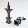 Retrospec Creations 10 Each for 1/2” Black Plastic Finial Tops