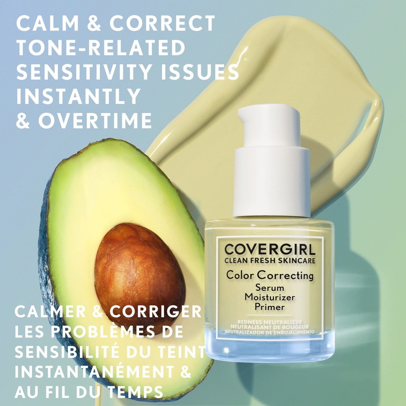 COVERGIRL - Clean Fresh Skincare Color Correcting Serum Moisturizer Primer