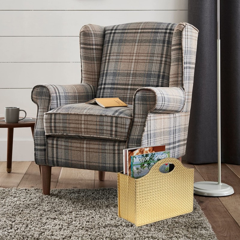 HofferRuffer Magazine Basket Holder, Foldable Magazine Rack, Document File Holder