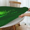 Fiokroo St. Patrick's Day Tablecloth with Elastic Edge, Round Table