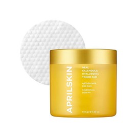 APRILSKIN [APRILSKIN]Real Calendula Hyaluronic Toner Pad (60ea)