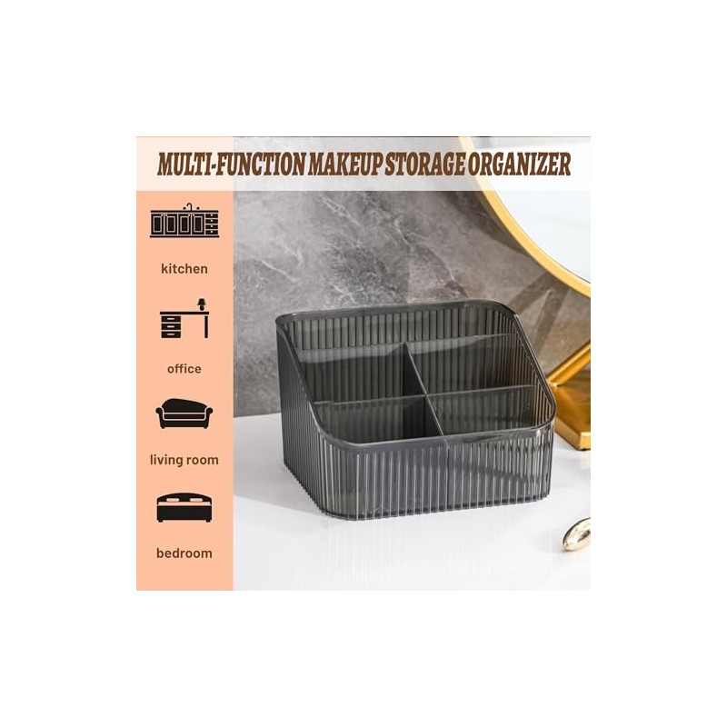 Homeanda Makeup Organiser Storage Compartments, Skin Care Cosmetic Organiser, Makeup
