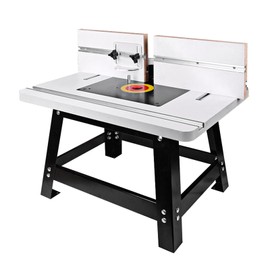 Router Table with Stand and Adjustable Fence,Benchtop Router Table for Wood Router(24''x15.8''x14.6")
