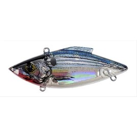 Bill Lewis Lures Lifelike Vibrations Rat-L-Trap 1/2 OZ Lipless Crankbait Fishing Wobble Sinking Lure for Black Bass, Trout, Walleye, Pike, Salmon, Lectric Silver