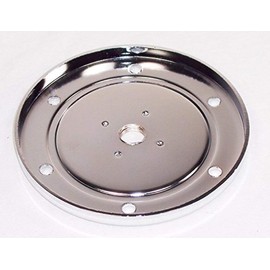 Chrome Oil Sump Drain Plate, Fits All Aircooled VW, No Plug, Compatible with Dune Buggy