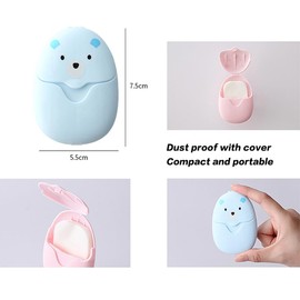 Visxcnu Pack of 200 soap sheets for on the go, soap sheets, disposable paper soap, 4 boxes, portable mini soap sheets, soap paper sheets for on the go, travel, camping, for washing outdoors