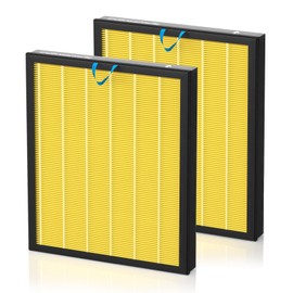 Vital 200S Pet Care Replacement Filter for LEVOIT Vital 200S and Vital 200S-P Air Purifier, H13 True HEPA and Activated Carbon Vital 200S-P Filter, Vital 200S-RF-PA (LRF-V201-YUS), 2 Pack, Yellow