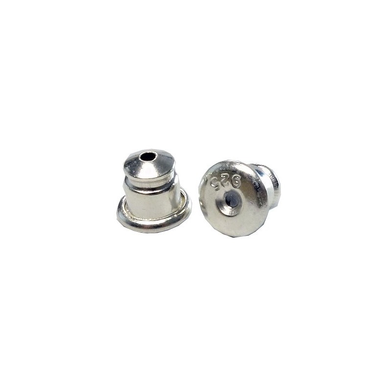 STERLING SILVER 925 AMTHTEW-030 Sterling Silver 925 Earrings Studded Rock