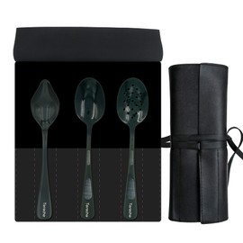 Tereche 4 Piece Plating Spoon Kit Culinary, Deluxe Plating Spoons Kit