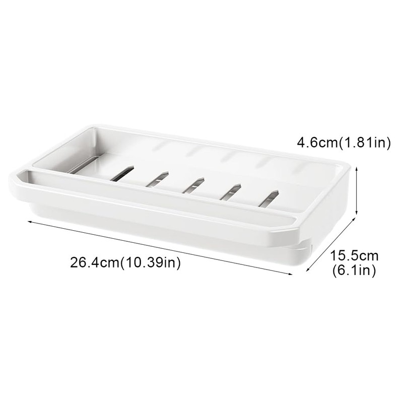 Kitchen Sink Sponge Holder, Wall Mount Dishcloth Rack with Detachable