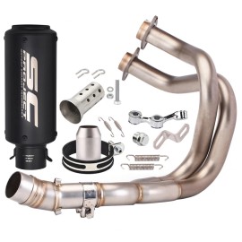 Unbranded For Kawasaki Ninja 650 Z650 Z650RS 2017-2025 Full Exhaust System Muffler Pipe