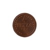 Texas Leather Coasters, Full Grain Leather, 4" Round, 1 pc