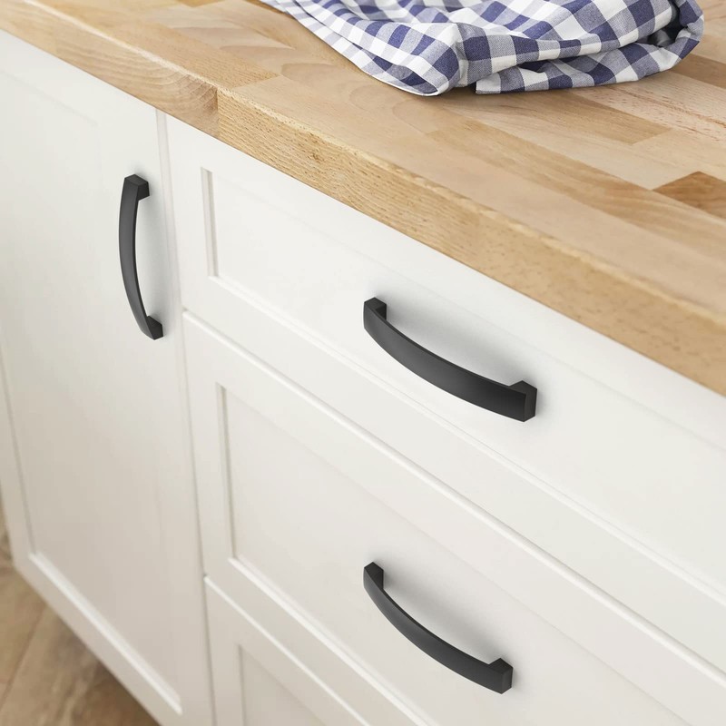 FURNIWARE 10 Pack Cabinet Handles, Hardware Drawer Pulls, Aluminum Kitchen