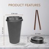 Homelance 300-Pack 16 oz Insulated Disposable Coffee Cups With Lids
