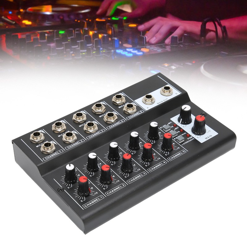 10 Channel Mixer Low Noise Stereo Line Mixer with 2