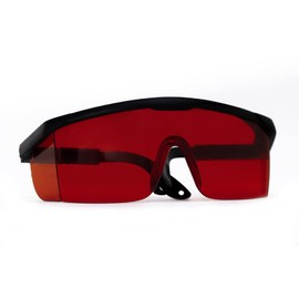 MORELKE Laser Safety Glasses, 405nm, 445nm, 450nm,520nm,532nm Laser Protection Glasses for Hair Removal Laser Treatment Eye Protection Goggles (Red)