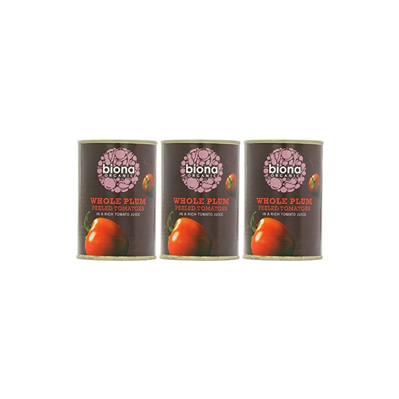 (3 PACK) - Biona - Organic Peeled Tomatoes | 400g
