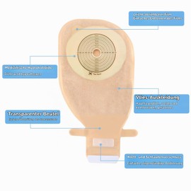 Heagimed Ostomy Bags - Pack of 20 Colostomy Bags Max 70mm