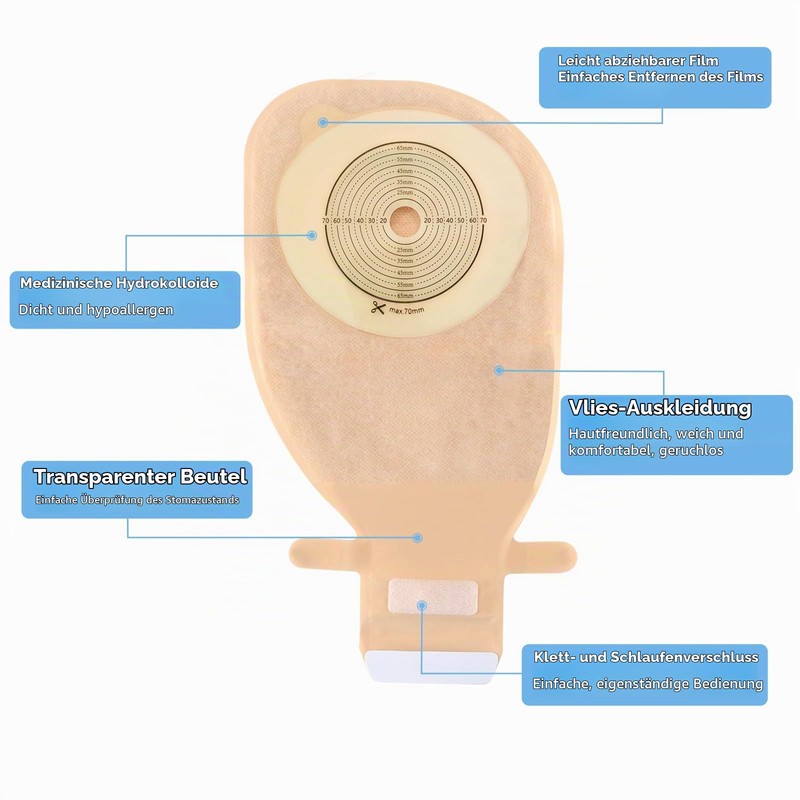 Heagimed Ostomy Bags - Pack of 20 Colostomy Bags Max