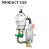 Anxingo Carburetor Kit, Dual Fuel LPG Carburetor, Replacement for Duromax