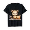 Adorable Piglet With Pumpkins Boar Fall Piggy Autumn T-Shirt