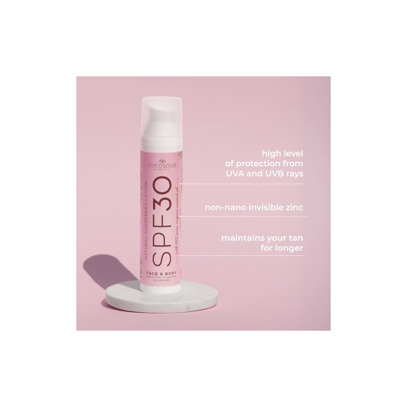COCOSOLIS Locin natural de proteccin solar SPF 30 Proteccin eficaz