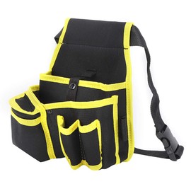 Tool Pouch, Polyester Tool Organizer Bag, Portable Adjustable Waist Strap Electrician Tool Bag for DIY Electricians Carpenters, Multi-Pockets