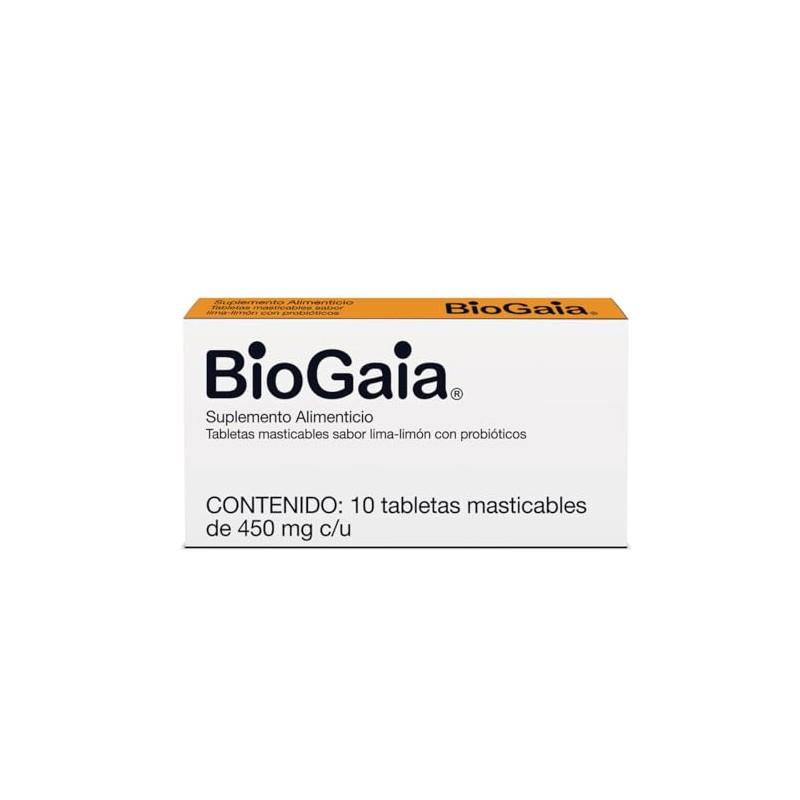 Biogaia Tabletas Masticables, 450 mg, 10 Piezas