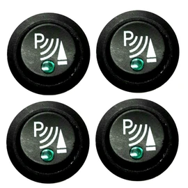Dolphin Automotive Illuminated LED Round 3 Pin P Rocker ON/OFF 12v DC Dashboard Switch Parking Reverse Sensor Front Rear Reversing Sensors UK (4)