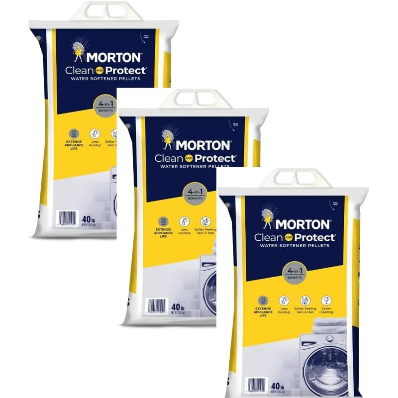 MYNERK Morton Clean and Protect Water Softener Salt Pellets, 40
