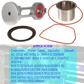 KK-4835 Connecting Rod Piston Kit Fits for Craftsman Porter Cable DeVilbiss Oil-Less Air Compressor Replaces Parts Numbers 889124 889125 891125 AC_0788 D25009 D25837