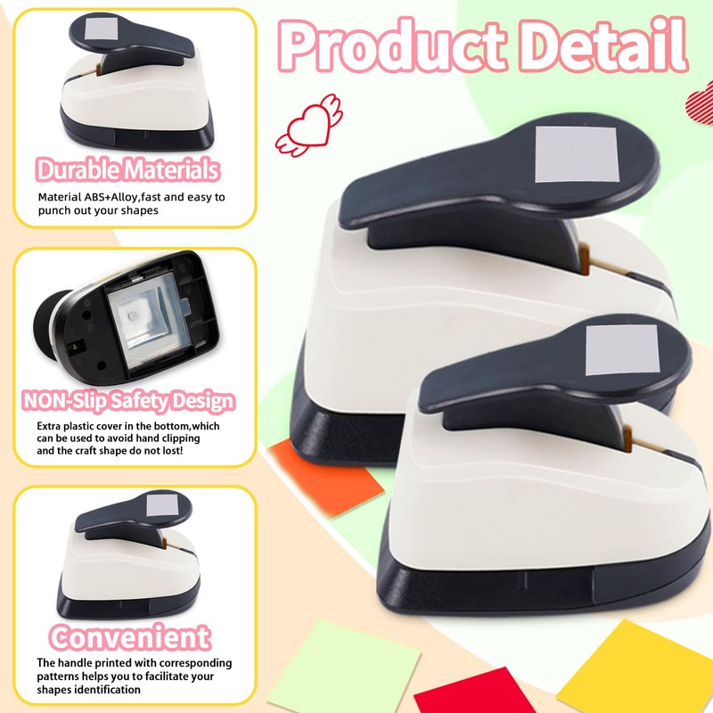 Square Hole Puncher Square Paper Punch Shape Punches for Paper