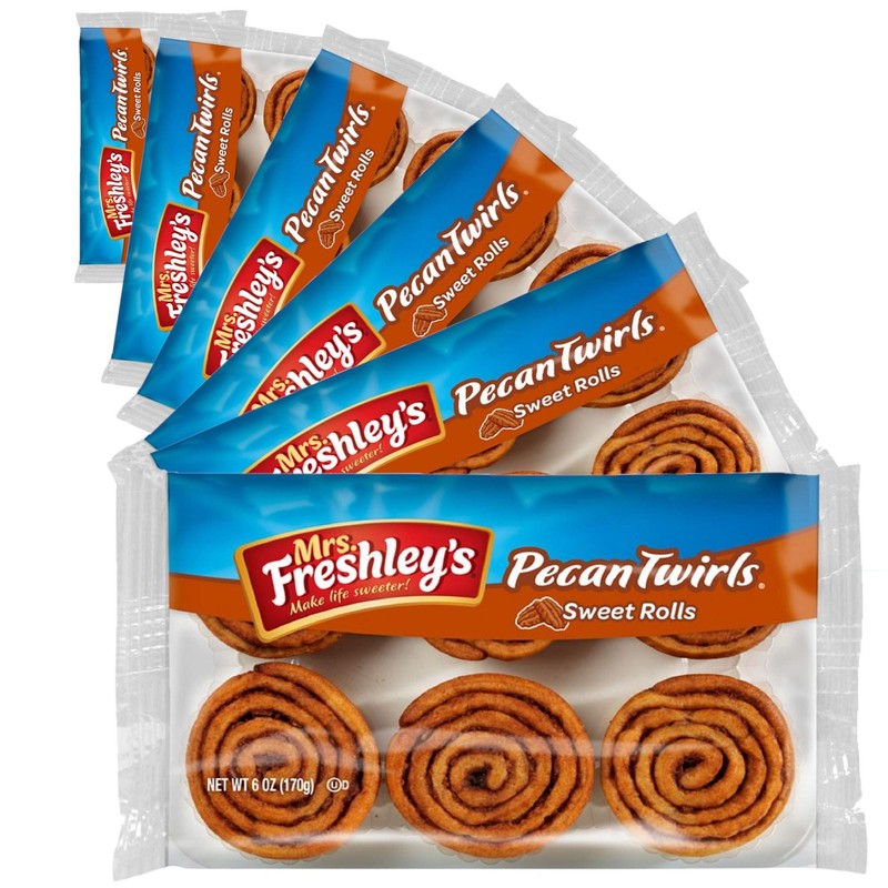 Mrs. Freshley's Pecan Twirls Sweet Rolls | 36 Count
