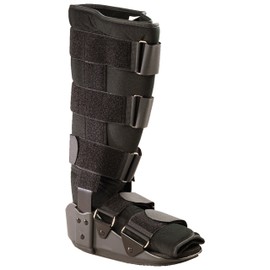 OTC Short Leg Cast High Top Walker Boot, Black, Small/Tall