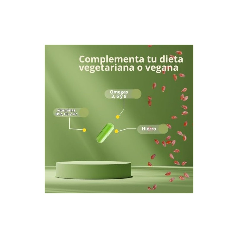 Omegas Veganos | Vegan - con Omega 3, 6 y