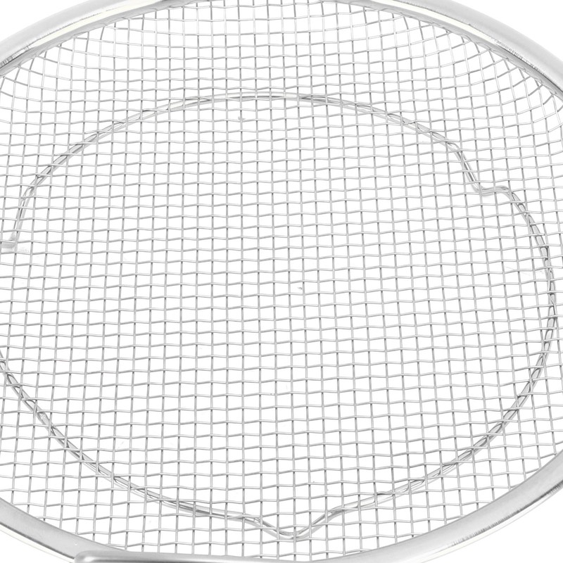 Stainless Steel Fruit Basket Double Handles Metal Mesh Drain Round