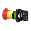 Emergency Stop Push Button, Plastic, Red