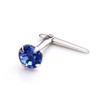 jewellerybox Sterling Silver Andralok Nose Stud with 3mm Sapphire Crystal